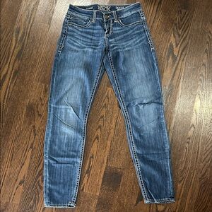 Buckle Black Women's Dark Blue Skinny Jeans